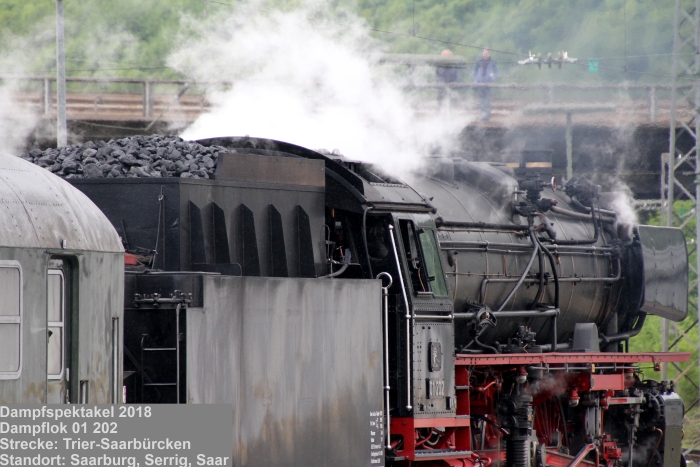 Dampfspektakel 2018: Dampflokomotive 01 202, Bauart 2'C1'h2, Henschel 1937, Verein Pacific 01 202, Lyss, Schweiz