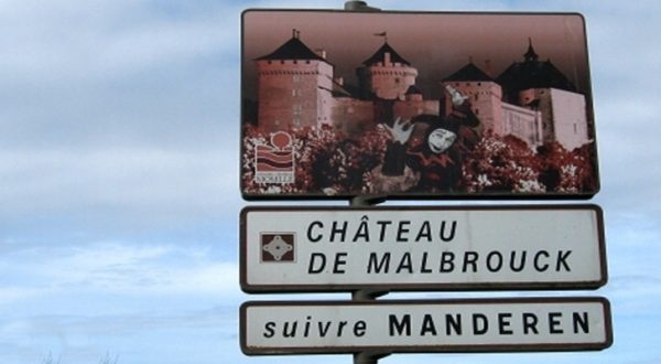 Château de Malbrouck/Hinweistafel
