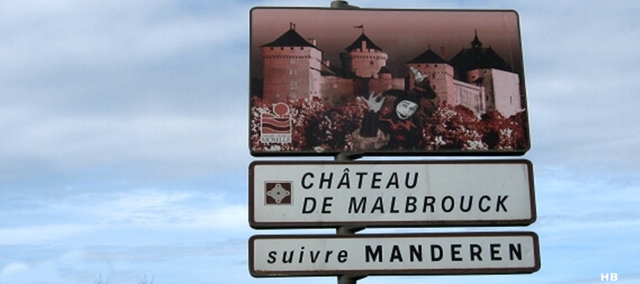 Château de Malbrouck/Hinweistafel