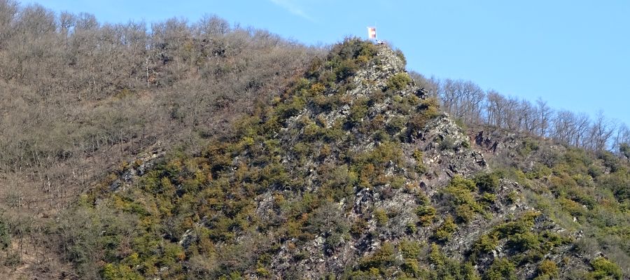 Klettersteig Calmont: Vom Galgenlay kann man auch direkt zur Fahne der „Todesangst“ aufsteigen