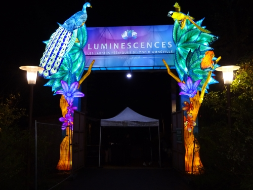 Eingang zum Lichterfestival im Tierpark Amnéville. Foto: regiodrei/hb 