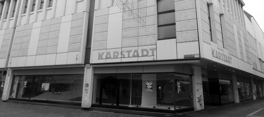 Trierer Ex-Kaufhaus Karstadt wird Kulturschaufenster. Foto: hb/regiodrei
