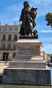 Statue von Pierre Paul Riquet in Béziers, Frankreich. Foto: hb