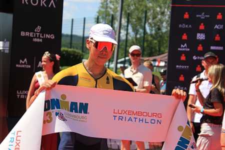 Der Triathlet Moris Brust wurde beim Ironman 70.3 Luxemburg Gesamt-Siebter und konnte seinen luxemburgischen Landesmeistertitel erfolgreich verteidigen. Foto: r3/hb