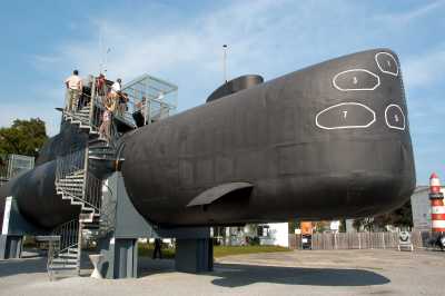 46 Meter lang und 466 Tonnen schwer: U-Boot U9 im Technik Museum Speyer. Bildquelle: Technik Museum Speyer