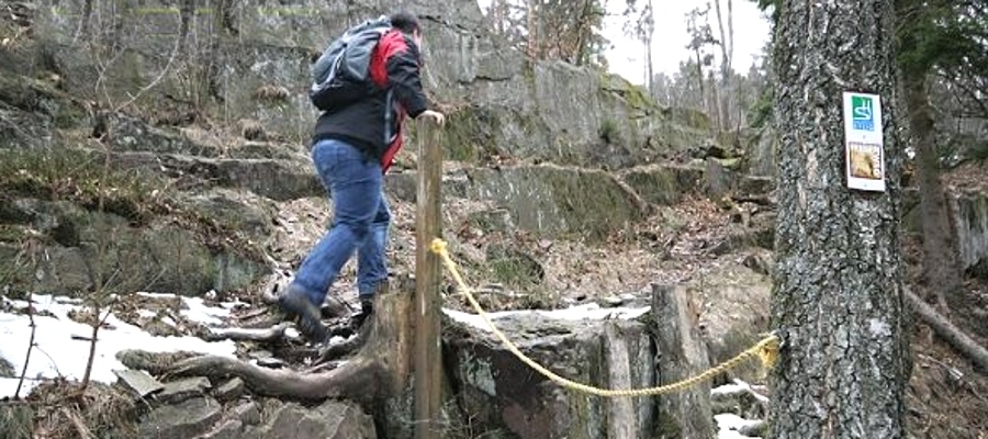 Winterwandern auf dem Saar-Hunsrück-Steig.