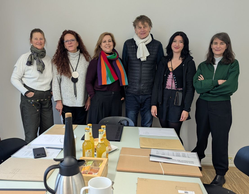 Die Mitglieder der Rambouxder-Preis Jury (von links nach rechts):
Berit Jäger, Bärbel Schulte, Simone Leyk, Bodo Korsig, Jana Schröder und Alexandra Orth. Bildquelle Stadtmuseum Simeonstift Trier