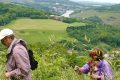 Wandern auf dem Panoramaweg in Perl an der Mosel.
